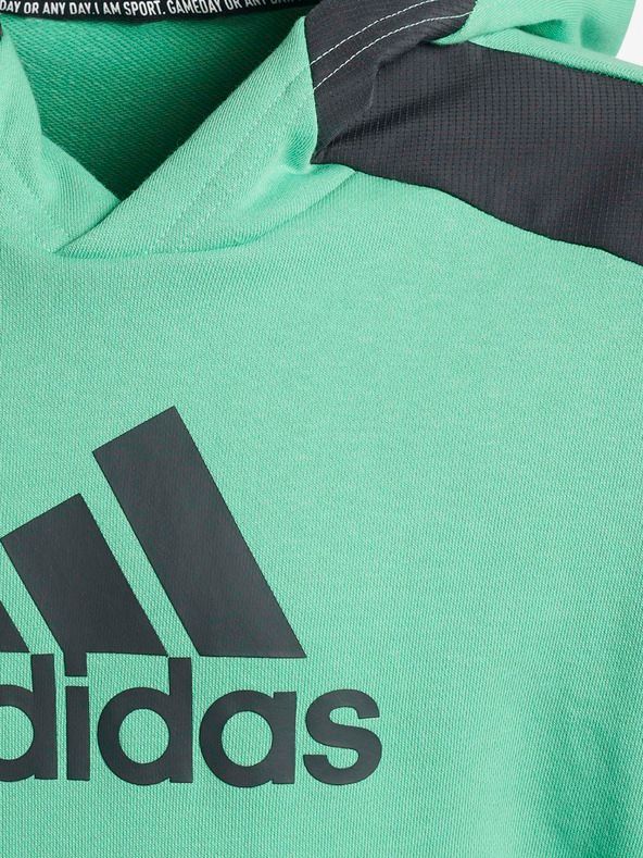 Mikina dětská adidas Performance | Zelená | Chlapecké | 110 - obrázek 3
