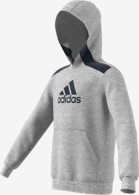 B Bos HD Mikina dětská adidas Performance | Šedá | Chlapecké | 128 - obrázek 8