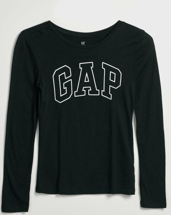 Triko dětské GAP | Černá | Dívčí | XL - obrázek 1