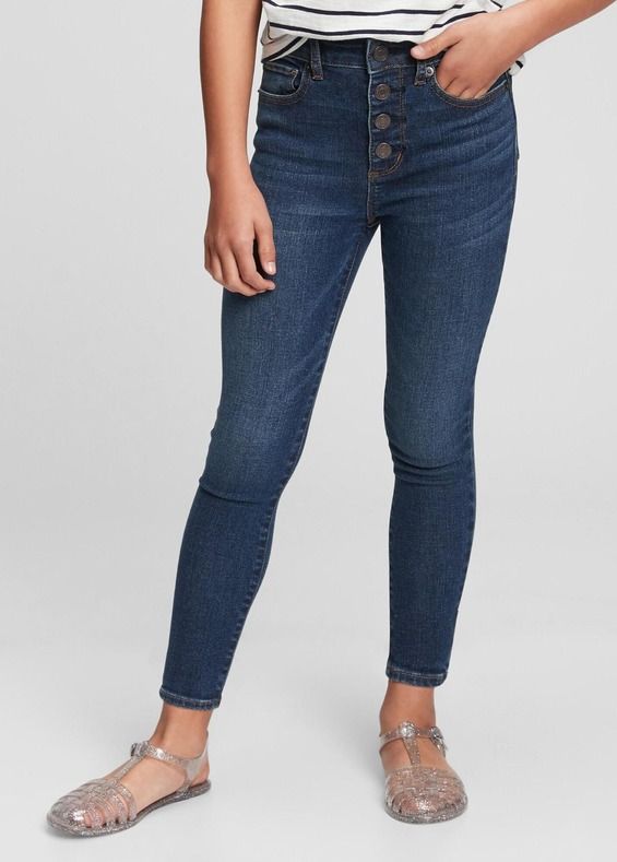 Jeans dětské GAP | Modrá | Dívčí | 6 - obrázek 2