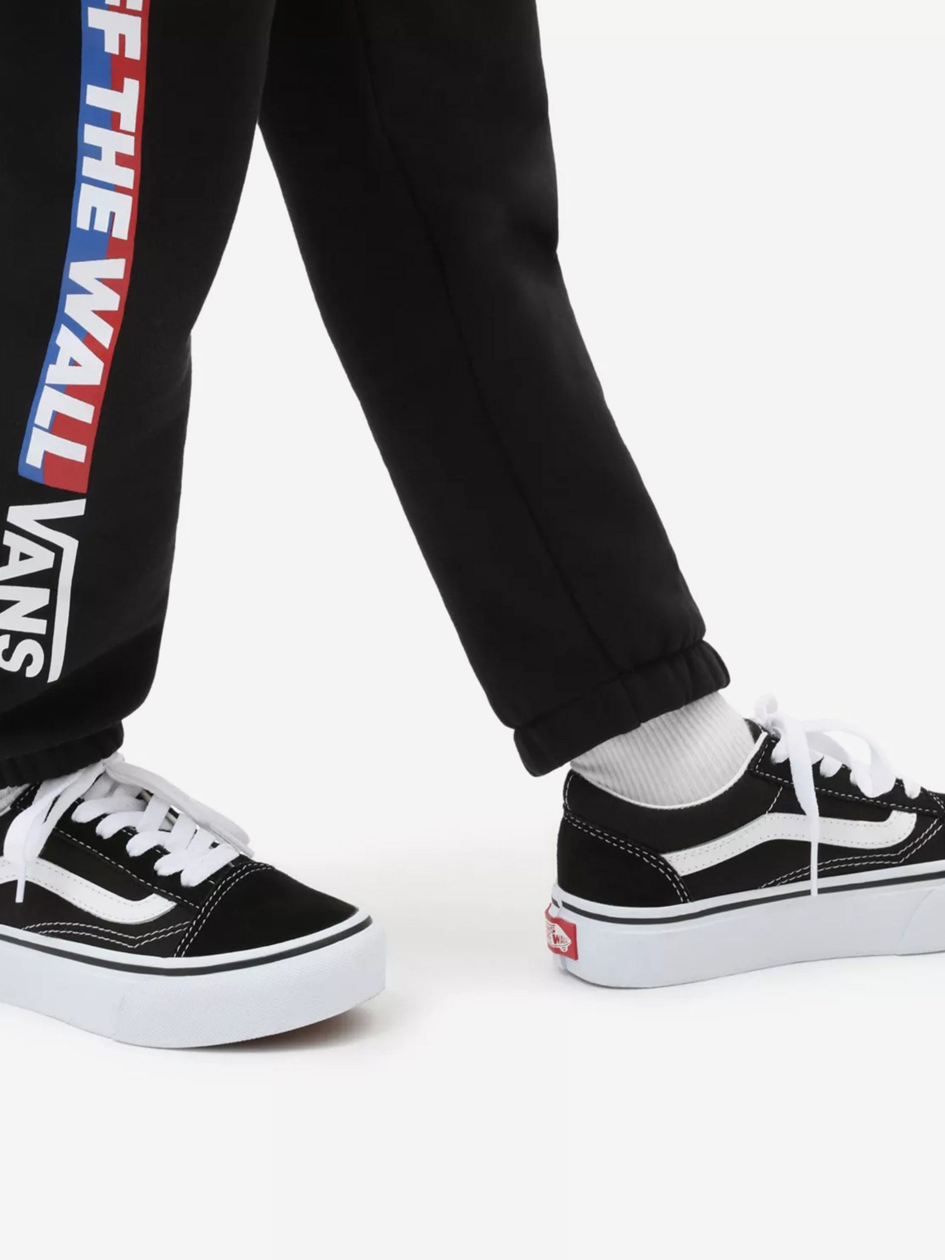 Bílo-černé klučičí semišové boty VANS Old Skool Platfor - 31 - obrázek 6