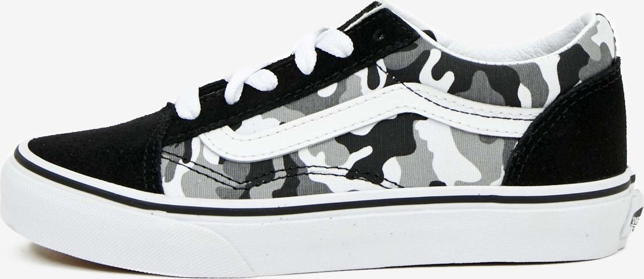 Šedo-černé klučičí vzorované tenisky s detaily v semišové úpravě VANS UY Old Skool - 31 1/2 - obrázek 1