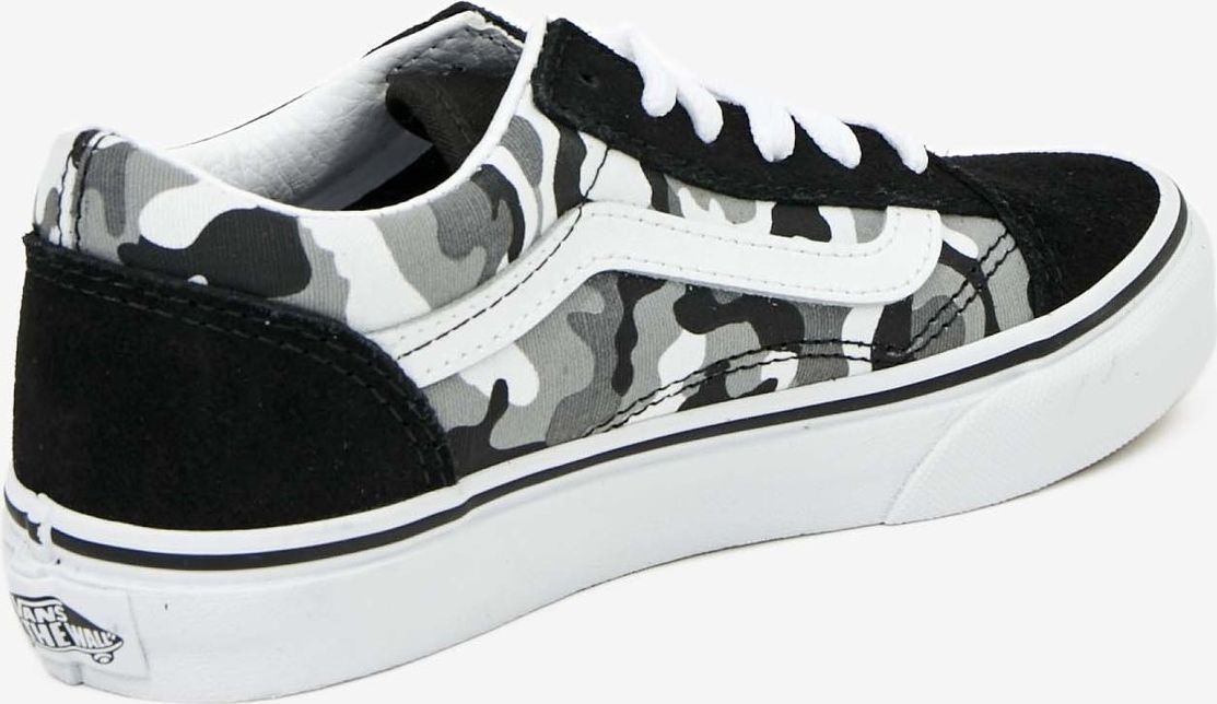 Šedo-černé klučičí vzorované tenisky s detaily v semišové úpravě VANS UY Old Skool - 31 1/2 - obrázek 2