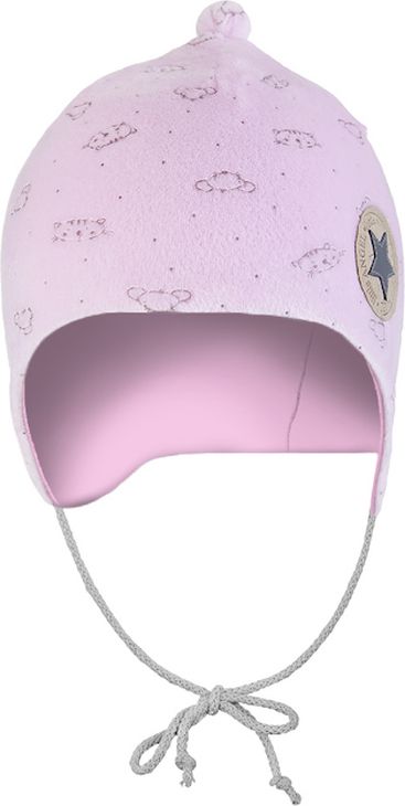 LITTLE ANGEL Čepice Nicki Outlast® 3 - 42-44 cm růžová-zvířátka - obrázek 1