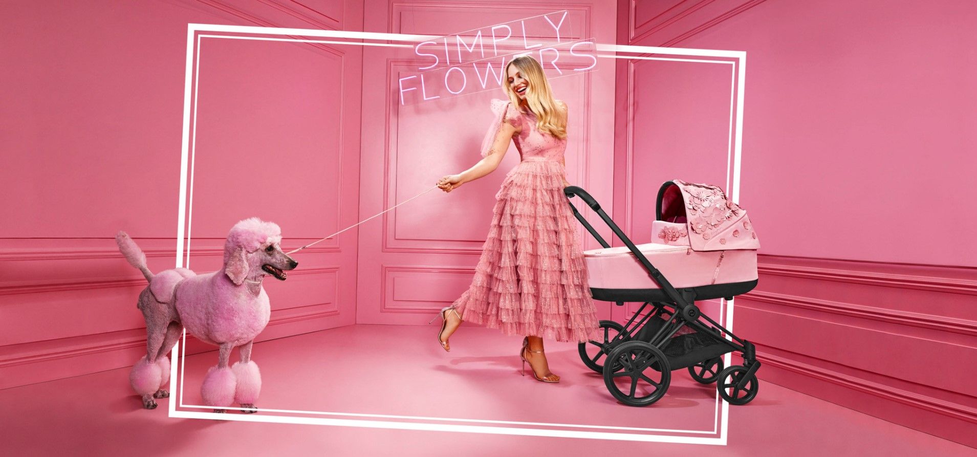 Cybex TAŠKA Simply Flowers Dream Grey - obrázek 6