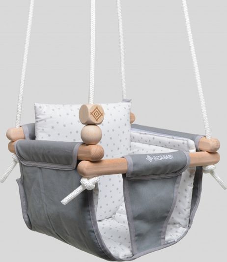 INCABABY Houpačka Junior Swing Grey Stars - obrázek 2