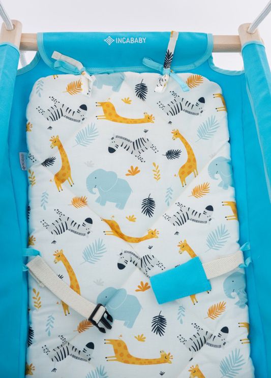INCABABY Houpačka dětská Babyswing 0m + Zoo FW - obrázek 2