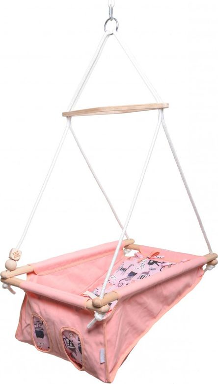 INCABABY Houpačka dětská Babyswing 0m + Cats & Cats FW - obrázek 1