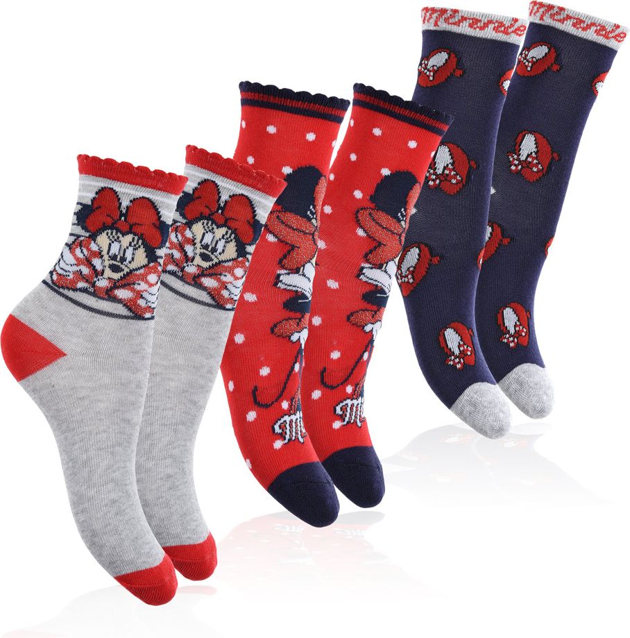 Dívčí ponožky DISNEY MINNIE MAŠLE pack 2 Velikost: 23-26 - obrázek 1