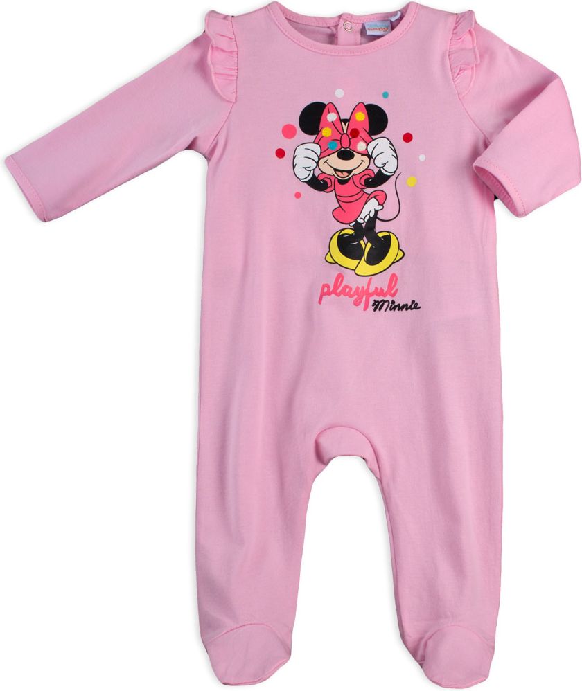Kojenecký overal DISNEY MINNIE PLAYFUL světle růžový Velikost: 68 - obrázek 1