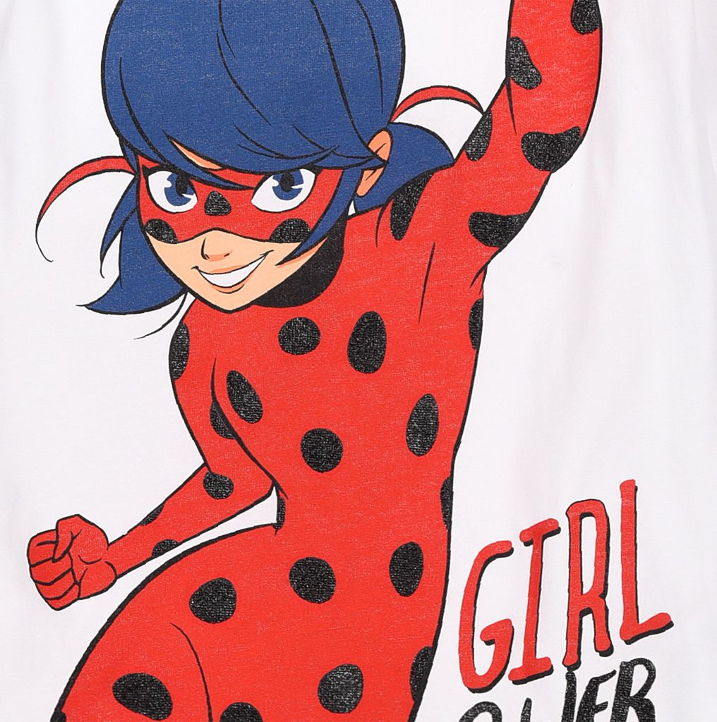 Dívčí pyžamo LADY BUG POWER bílé Velikost: 104 - obrázek 2