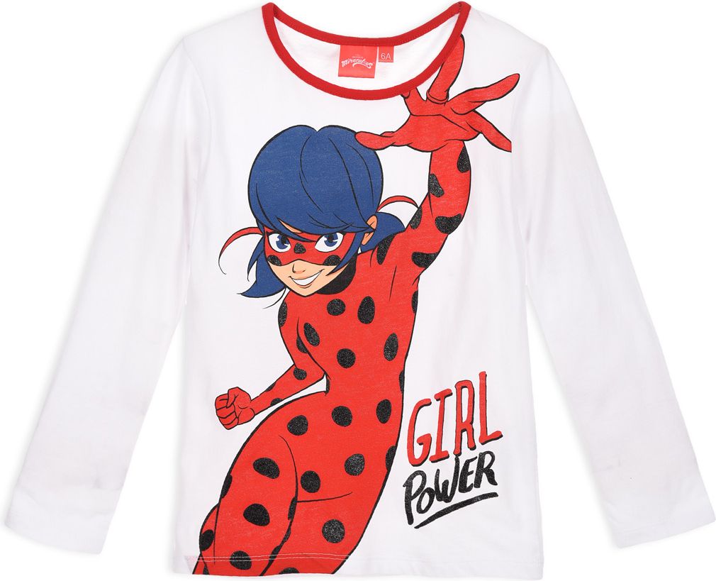 Dívčí pyžamo LADY BUG POWER bílé Velikost: 104 - obrázek 3