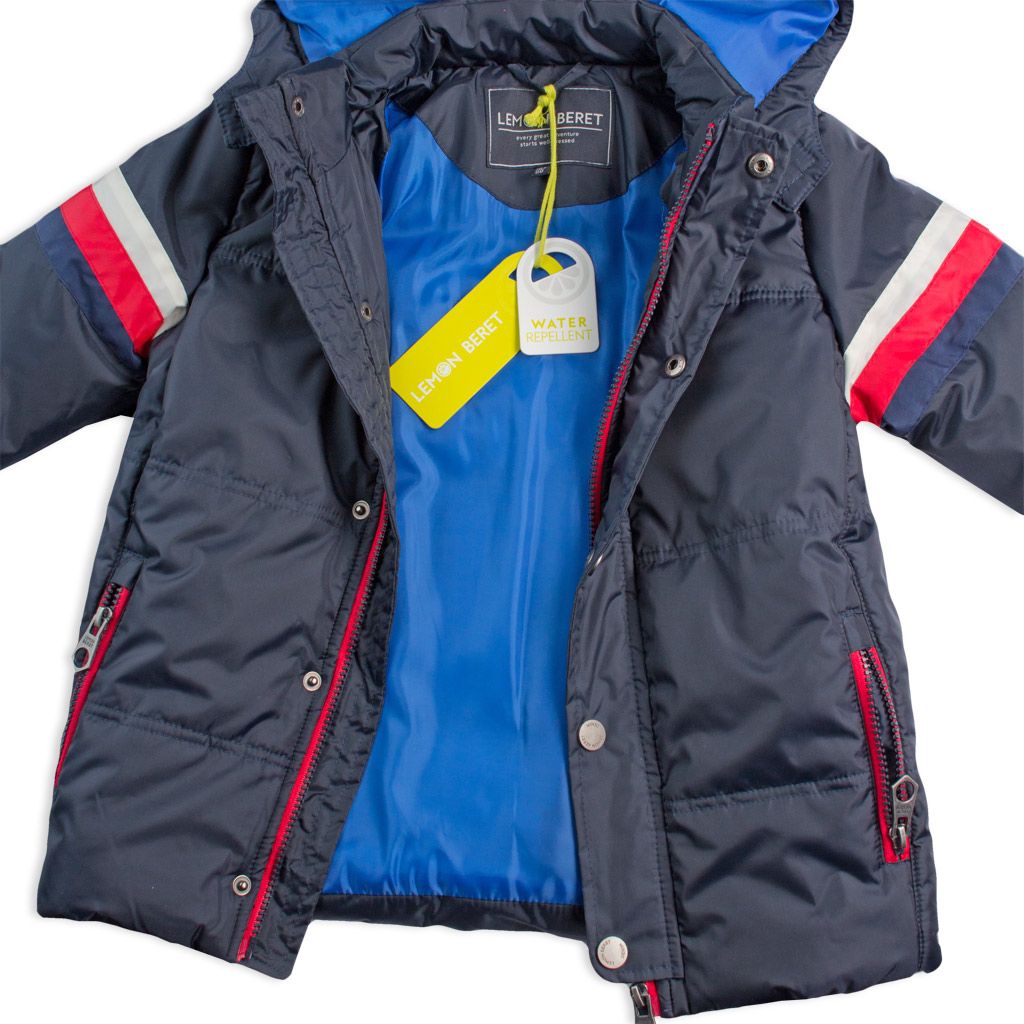 Chlapecká zimní bunda LEMON BERET FREEDOM modrá Velikost: 92-98 - obrázek 2