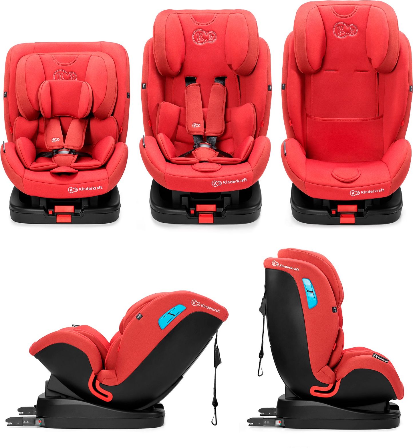 KINDERKRAFT Vado Isofix (0-25kg) Red 2019/2020 Autosedačka - obrázek 2