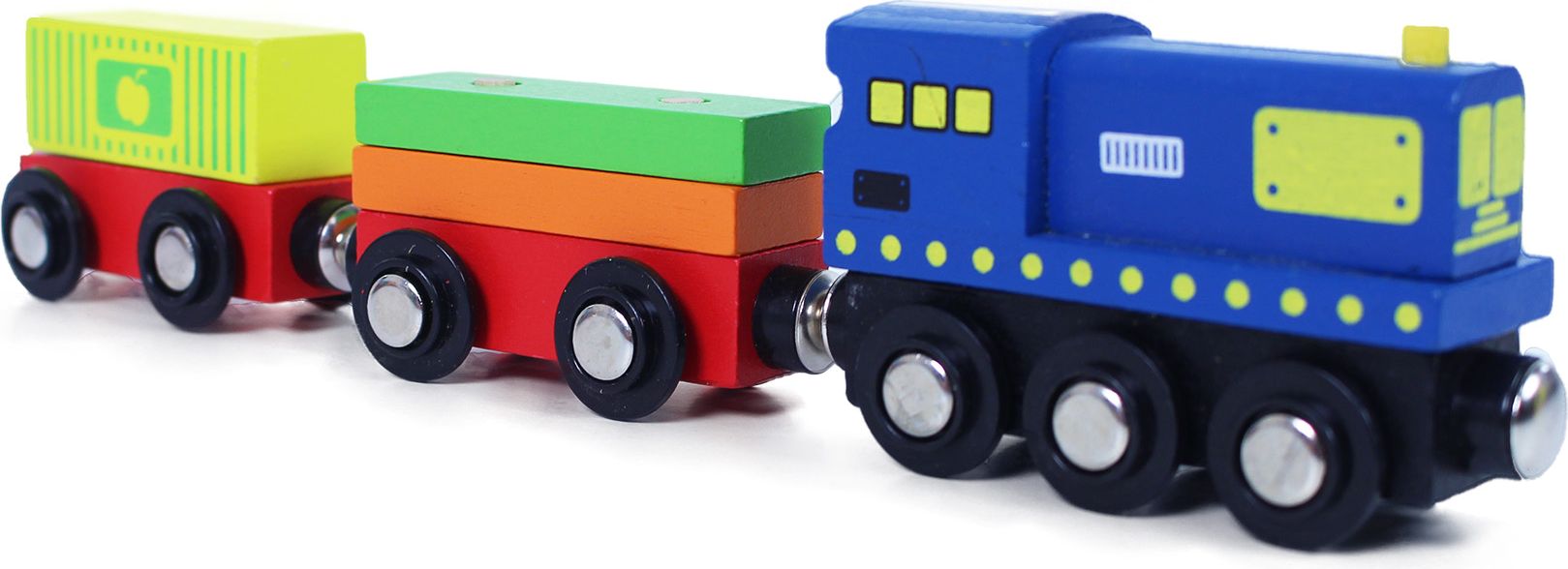 RAPPA Vlak dřevěný naučný s puzzle a magnetickou krabičkou - obrázek 4