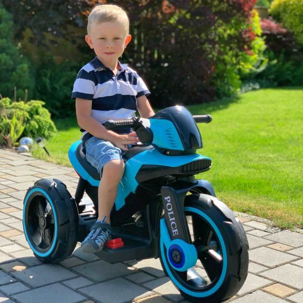 Dětská elektrická motorka Baby Mix POLICE Varianta: fialová - obrázek 65