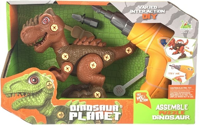 RAPPA Dinosaurus šroubovací Tyranosaurus se šroubovákem na baterie - obrázek 1