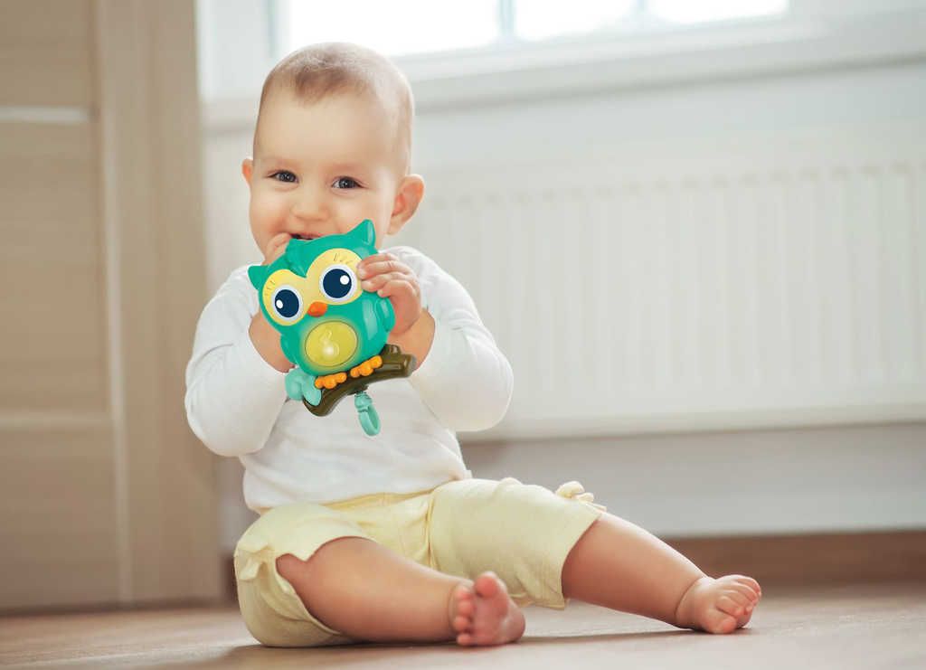 Baby hrazdička se zvířátky s projektorem na baterie Světlo Zvuk pro miminko - obrázek 2