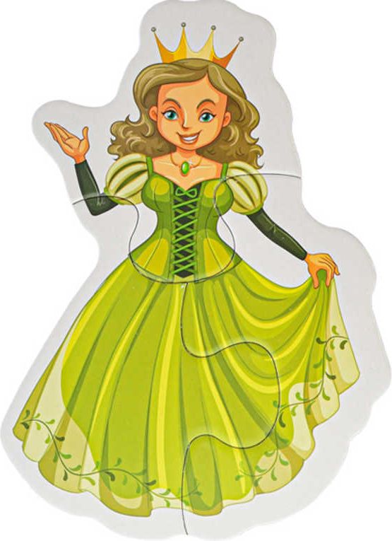 PUZZLE 6v1 Princezny 18x13cm velké dílky 17ks skládačka v krabici - obrázek 7