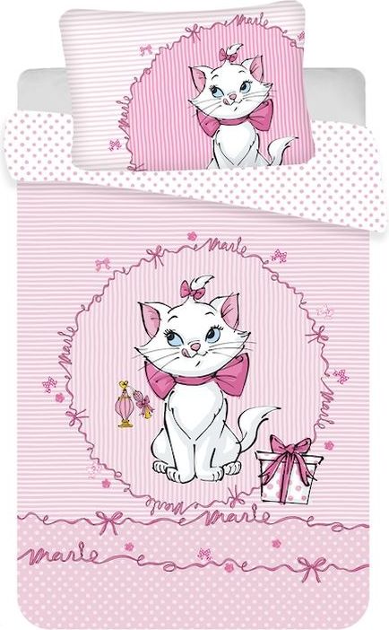 POVLEČENÍ DO POSTÝLKY MARIE CAT PINK BABY - obrázek 1