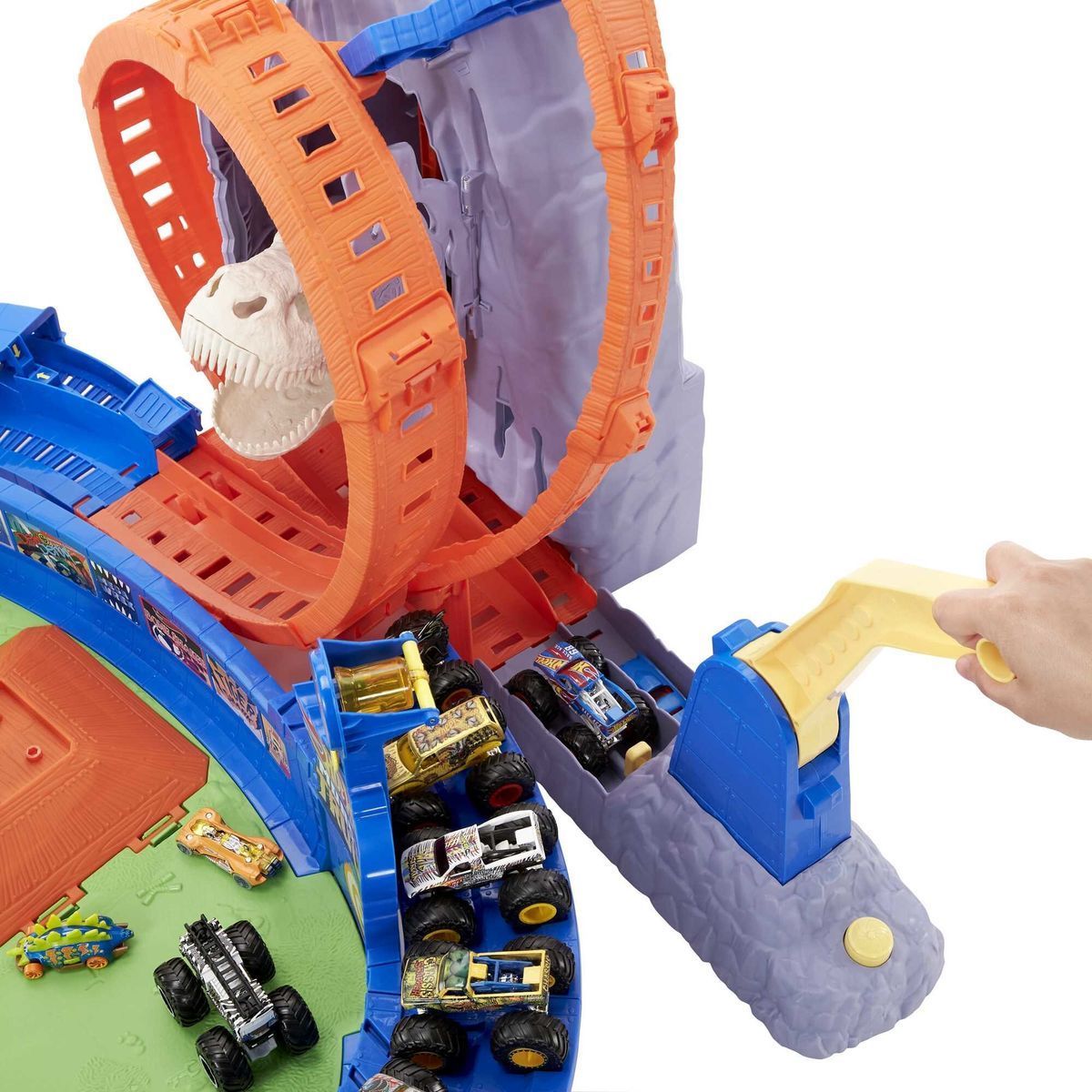 Hot Wheels Monster trucks akční prázdninový herní set - obrázek 3