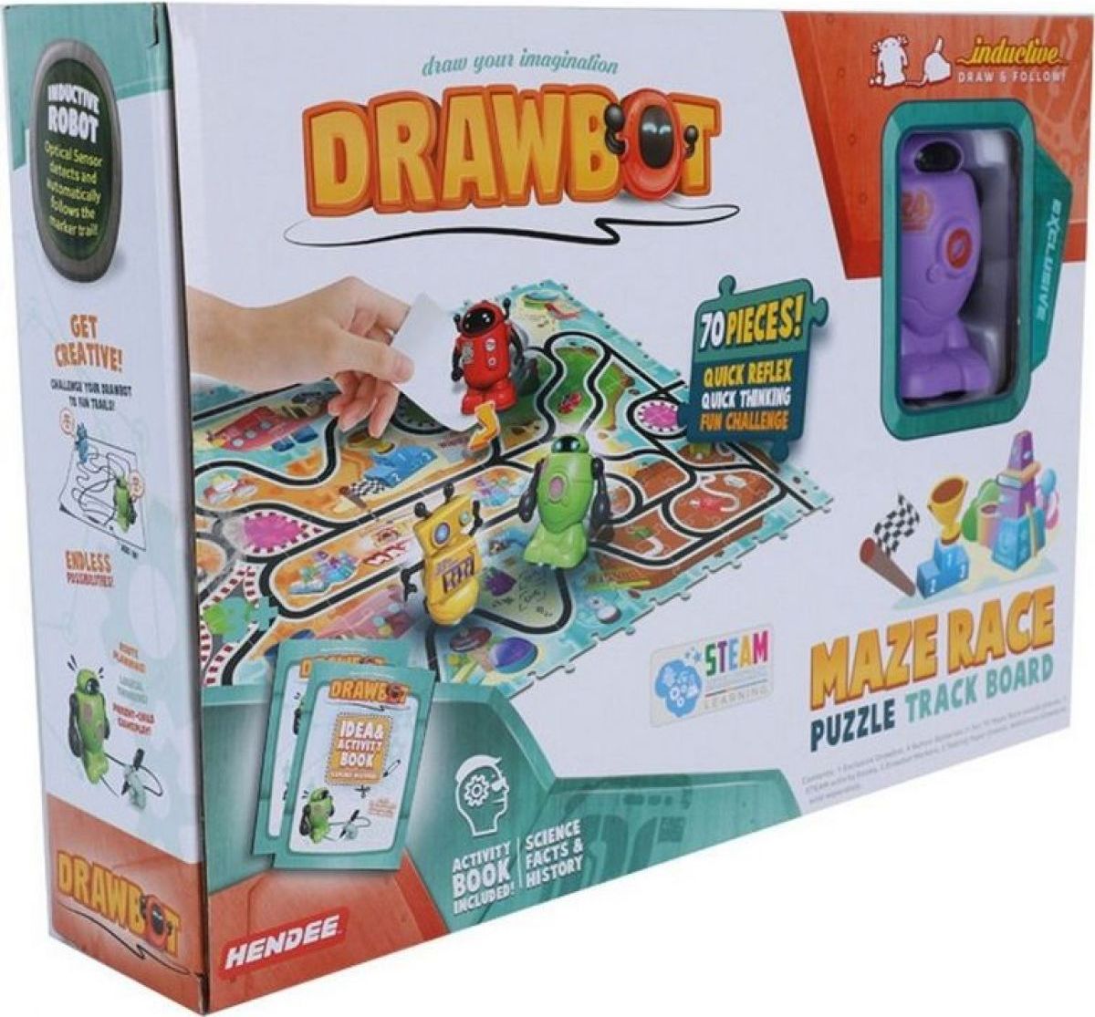 Made Drawbot robot se senzorem 8 cm - modrý - obrázek 11