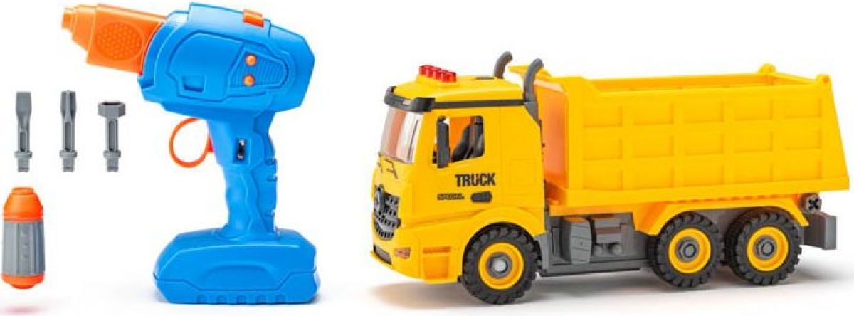 Plastica Auto Sklápěčka na dálkové ovládání stavebnice 26cm - obrázek 1