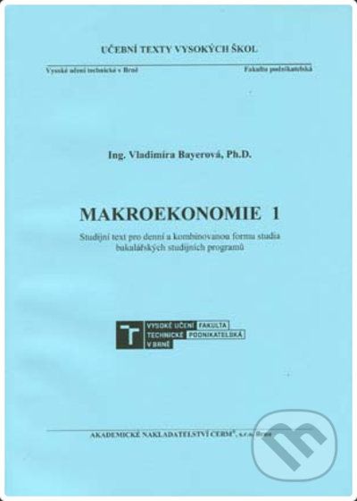 Makroekonomie 1 - Vladimíra Bayerová - obrázek 1