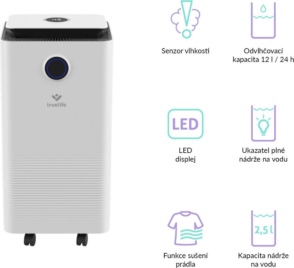 Truelife AIR Dehumidifier DH5 Touch odvlhčovač - obrázek 8