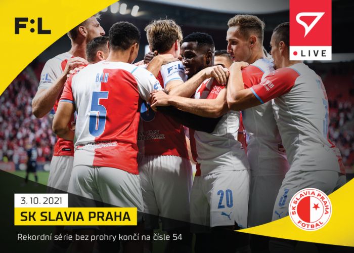 Sportzoo Fotbalové karty Fortuna Liga 2021-22 - L-045 SK Slavia - obrázek 1