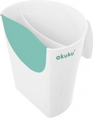 Nádobka na umývání vlasů Akuku bílo-mátová, Bílá - obrázek 1