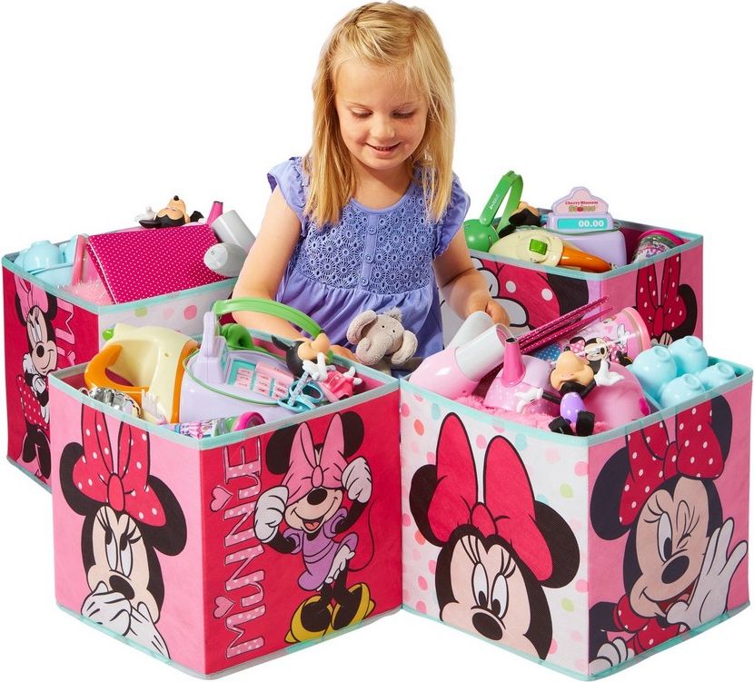 DĚTSKÉ LÁTKOVÉ ÚLOŽNÉ BOXY MINNIE MOUSE - obrázek 1