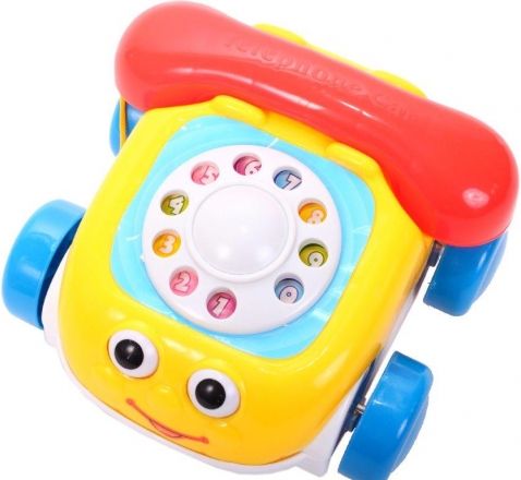 Tulimi Interaktivní telefon na kolečkách - žlutý