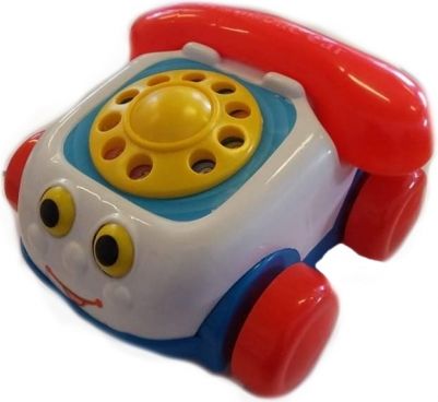 Tulimi Interaktivní telefon na kolečkách - bílý - obrázek 1