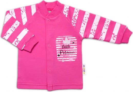 Baby Nellys Bavlněná košilka Sweet Little Princess, růžová - obrázek 1