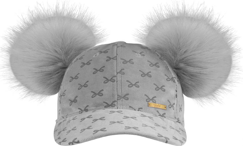 Bjällra Couture Kšiltovka Grey Bow Collection 2021 - obrázek 1