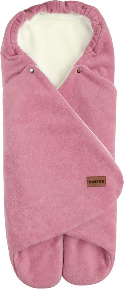Emitex Zavinovačka do autosedačky (fleece) Zoe Old Pink-Cream 2021 - obrázek 1