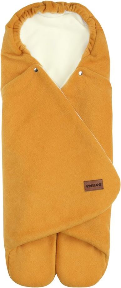 Emitex Zavinovačka do autosedačky (fleece) Zoe Mustard-Cream 2021 - obrázek 1