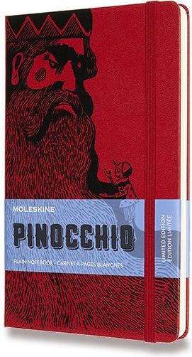 Moleskine Zápisník Pinocchio - tvrdé desky L, čistý, červený A5 - obrázek 1
