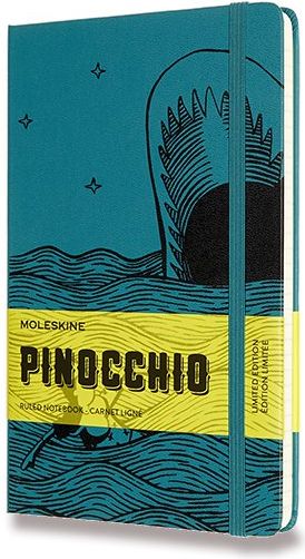 Moleskine Zápisník Pinocchio - tvrdé desky L, linkovaný, tyrkysový A5 - obrázek 1
