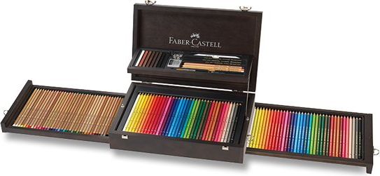 Faber-Castell Sada pro kresbu Collection dřevěná kazeta, 125 ks 110085 - obrázek 1