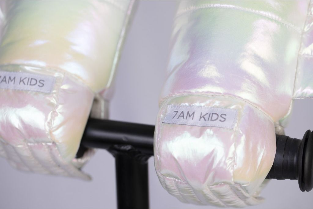 7AM Kids Warmmuffs -  dětské rukavice na koloběžku WHITE WINGS - obrázek 4