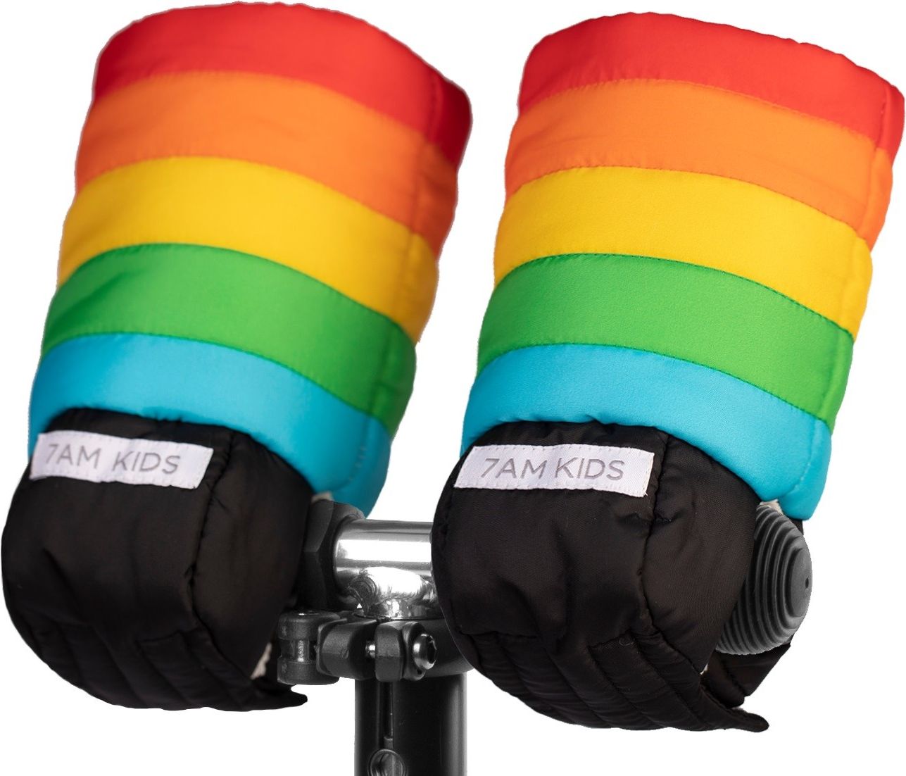 7AM Kids Warmmuffs -  dětské rukavice na koloběžku RAINBOW - obrázek 1