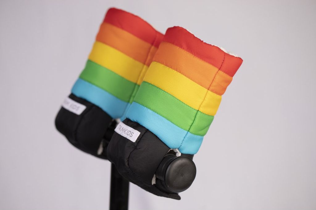 7AM Kids Warmmuffs -  dětské rukavice na koloběžku RAINBOW - obrázek 4