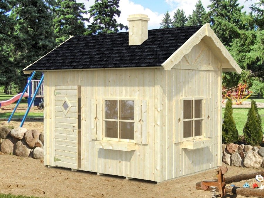 Dětský dřevěný domek GRETE - obrázek 1