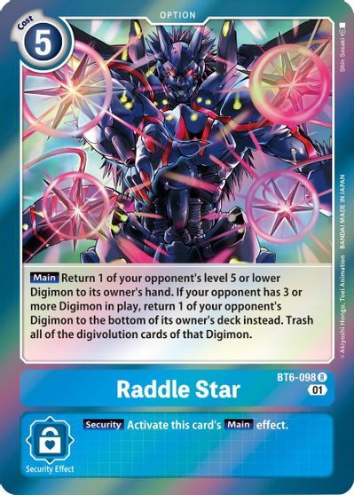 Raddle Star (OPTION) / DIGIMON - obrázek 1