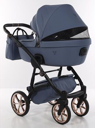Kočárek Junama Termo line TEX dvojkombinace 04 Pigeon blue - obrázek 6