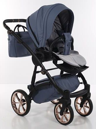 Kočárek Junama Termo line TEX dvojkombinace 04 Pigeon blue - obrázek 7