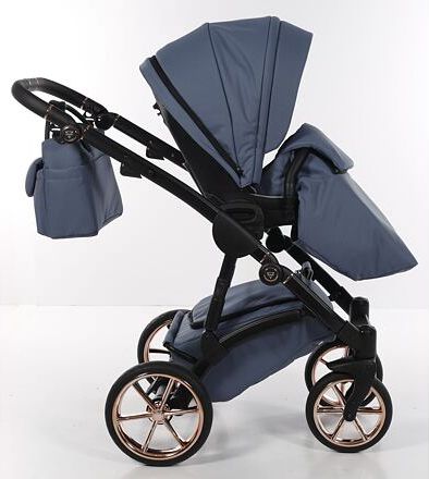 Kočárek Junama Termo line TEX dvojkombinace 04 Pigeon blue - obrázek 13
