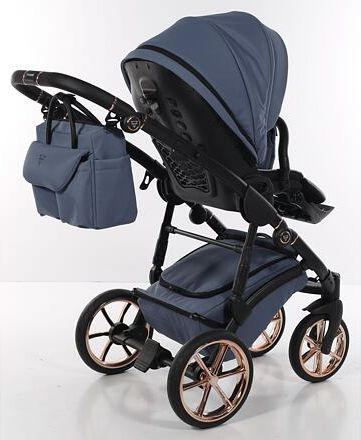 Kočárek Junama Termo line TEX dvojkombinace 04 Pigeon blue - obrázek 15